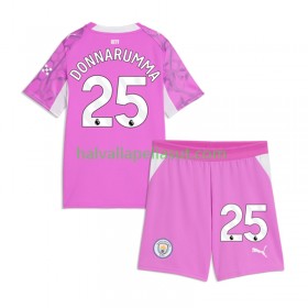 Jalkapallo Pelipaidat/Peliasut Manchester City Gianluigi Donnarumma Maalivahti Lasten Vieraspaita 2026-2027 Lyhythihainen